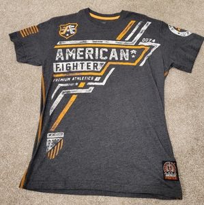 Mens Buckle American Fighter Shirt Size Large